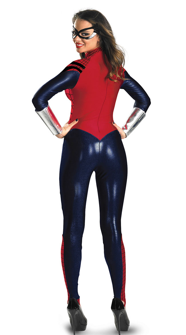 F1483   SPIDER GIRL BODYSUIT COSTUME